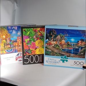 Puzzles 3 - All 500 Pieces Complete and in Excellent Condition